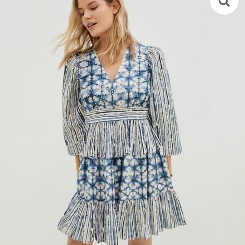 EUC Anthropologie Not So Serious by Pallavi Mohan Behati Mini Dress small S